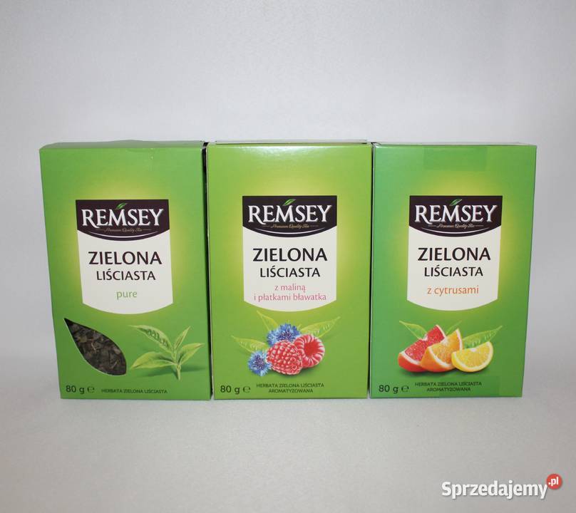 Herbata Remsey zielona liściasta cytrusowa i Stare Miasto sprzedam