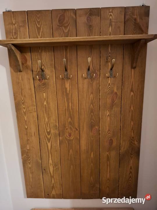 Wieszak drewniany styl rustykalny Częstochowa