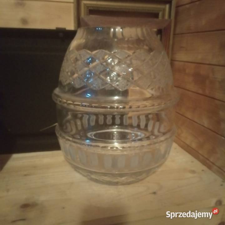 Wazon duży kryształowy PRL Kraków