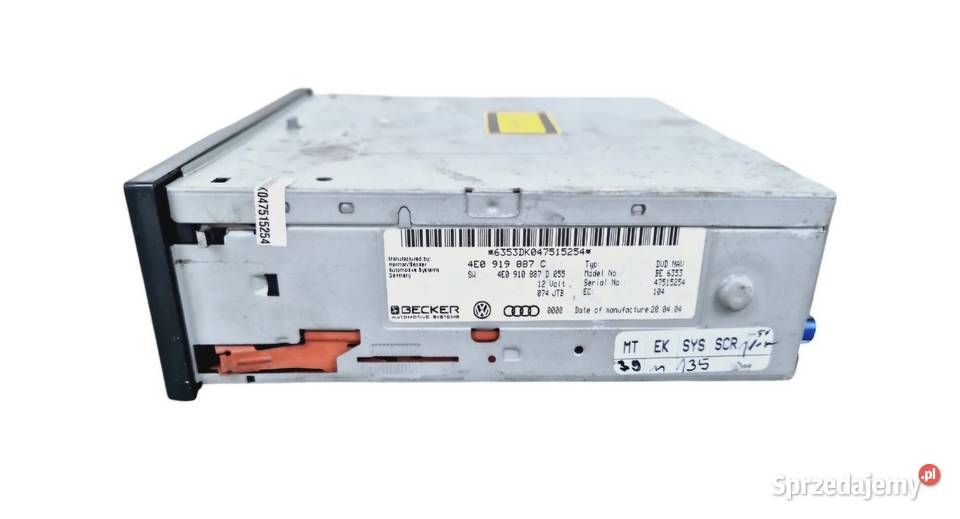 CZYTNIK NAWIGACJI DVD AUDI A6 C6 4E0919887C Motoryzacja Działoszyce