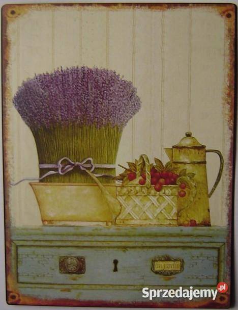 Plakat metalowy lawenda Prezenty