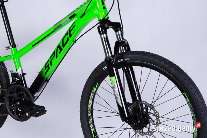ROWER GÓRSKI MTB SPACE MERCURY 24 CZARNO ZIELONY Skawina