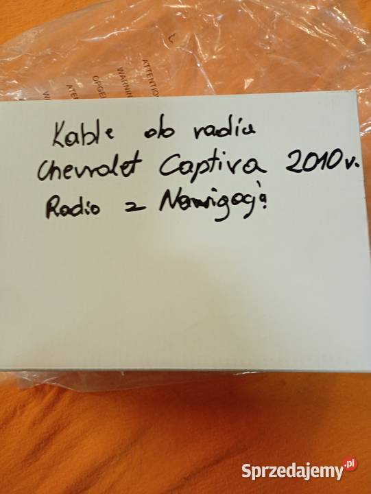 Okablowanie do radia samochodowego na wzmacniacz wielkopolskie Gniezno sprzedam