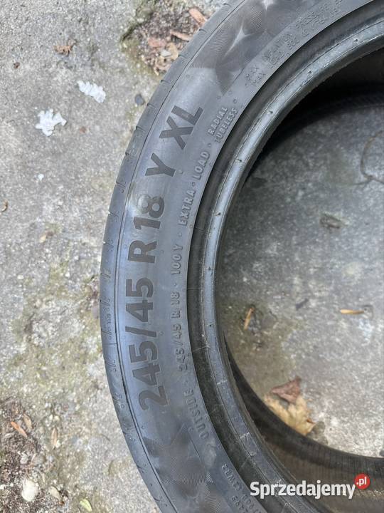 Opony Continental PremiumContact 6 XL 245 45 18 śląskie Zabrze sprzedam
