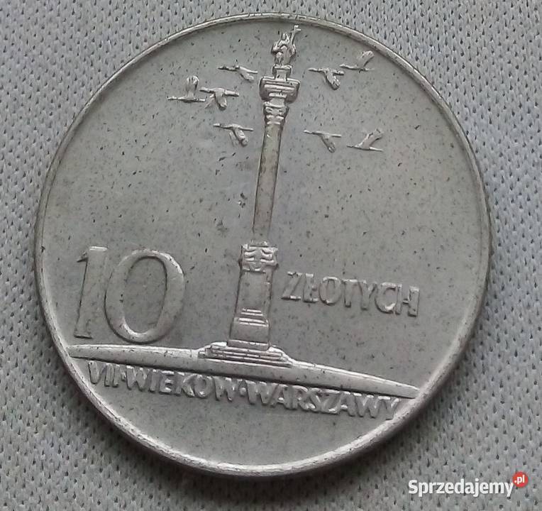 POLSKA10 1966 rCuNi MMAŁA KOLUMNA ZYGMUNTA Numizmatyka mazowieckie