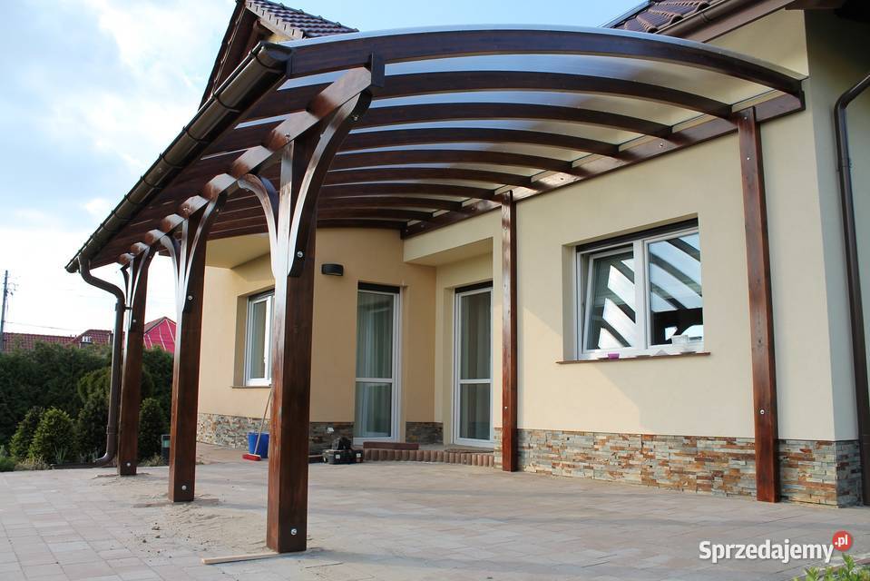 Konstrukcja wiaty 610 x 500 zadaszenie Architektura ogrodowa Łuków