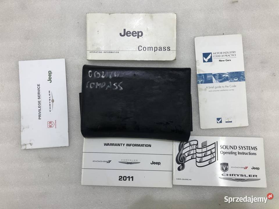 KSIĄŻKA SERWISOWA ETUI JEEP COMPASS I LIFT osobowe
