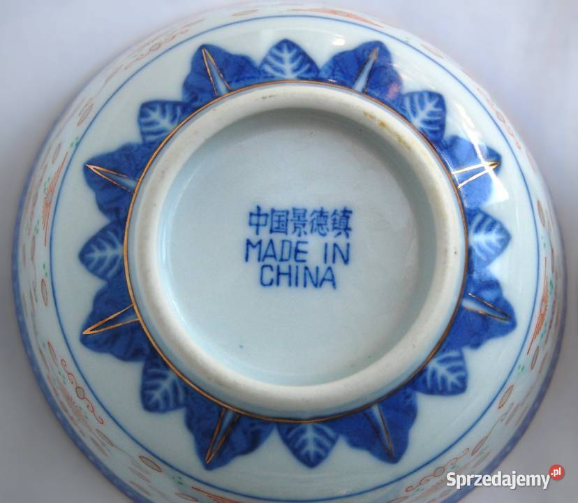 Chińska porcelanowa miska 2 porcelana ryżowa Lublin
