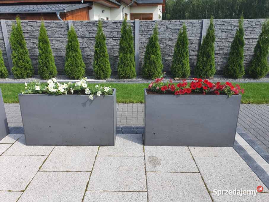 Donica betonowa 100x50x60 Donice z betonu Rawicz