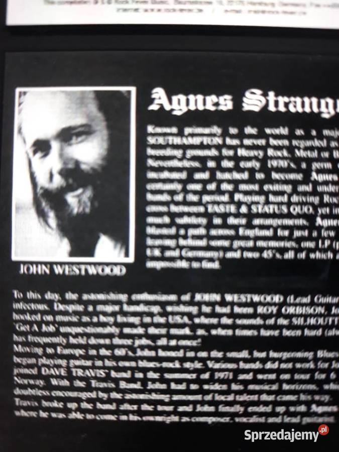 Archiwalne wykopalisk Hard Rocka AGNES STRANGE podkarpackie Rzeszów