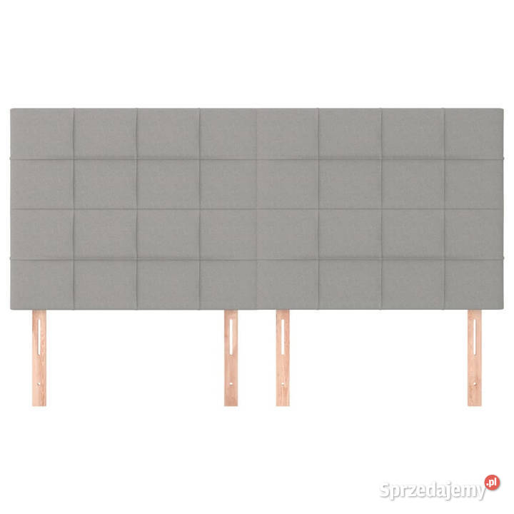 Zagłówki do łóżka 4 jasnoszary 90x5x7888 tkanina Łóżka i materace mazowieckie Warszawa sprzedam