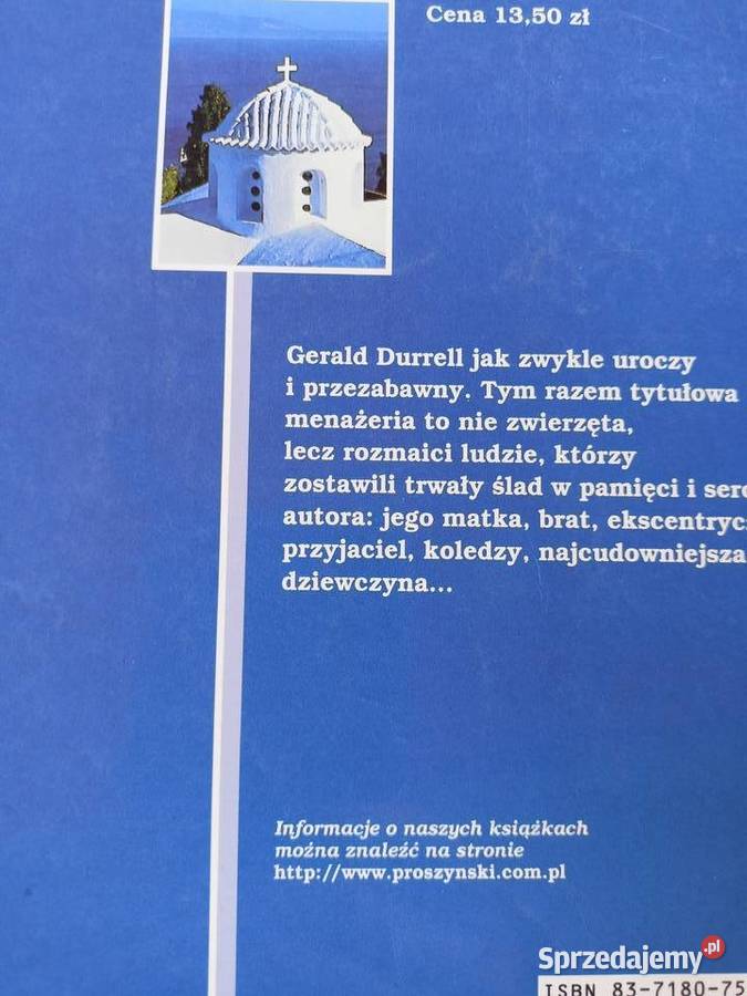 Durrell książki Menażeria księgarnia Praga Proza i poezja Warszawa