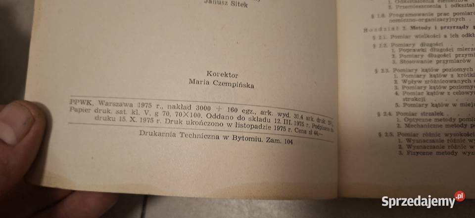 1 wydanie niski nakład specjalistyczna geodezja Łęczyca