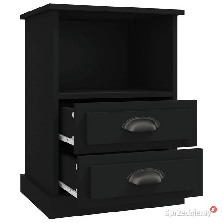 Szafki nocne 2 czarne 43x36x60 WM816331 Warszawa