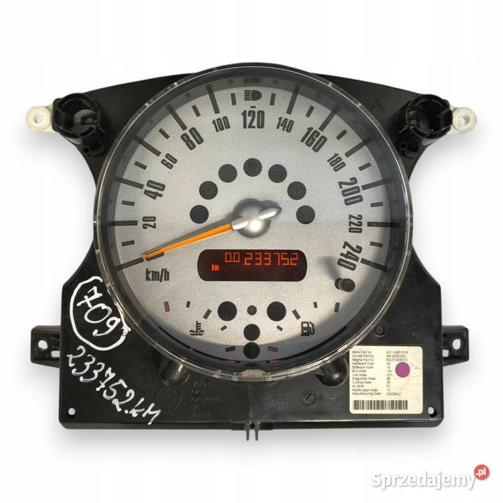 LICZNIK ZEGARY 6921518 Mini Cooper R50 R52 R53 lubelskie