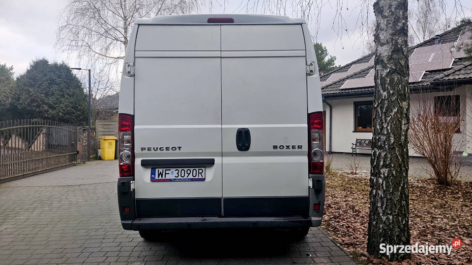 Bezwypadkowy i zadbany PEUGEOT BOXER L2H2 biały Peugeot mazowieckie Nowy Dwór Mazowiecki