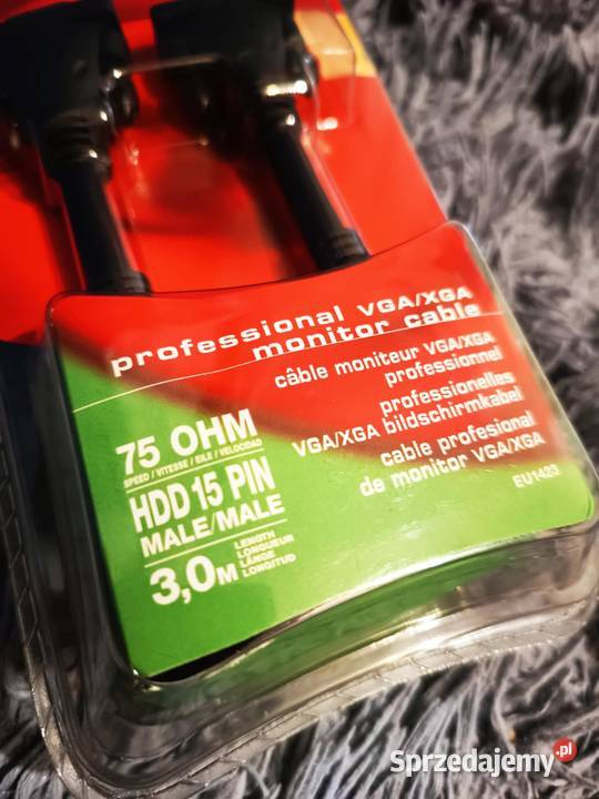 Nowy Kabel DSub Wersja PRO 3 m RCA Thomson do sprzedam