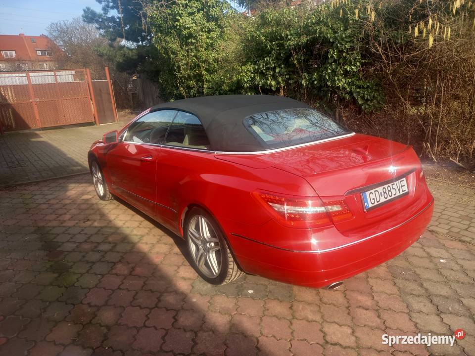 Mercedes e350 cabrio Rok produkcji 2013 Gdańsk sprzedam