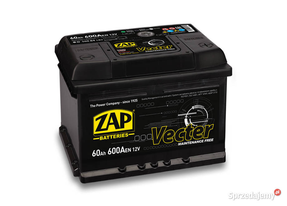 Akumulator ZAP Vecter 60Ah 600A PRAWY PLUS Radom sprzedam
