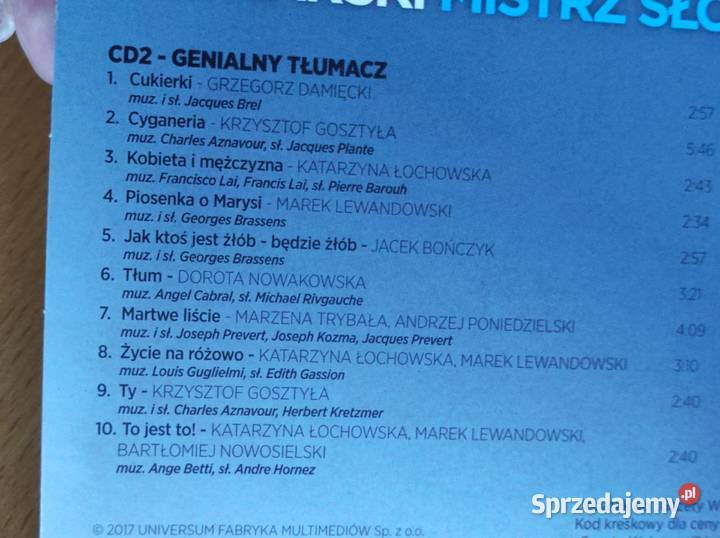 złota kolekcja muzyka wojciech młynarski cd Kielce sprzedam