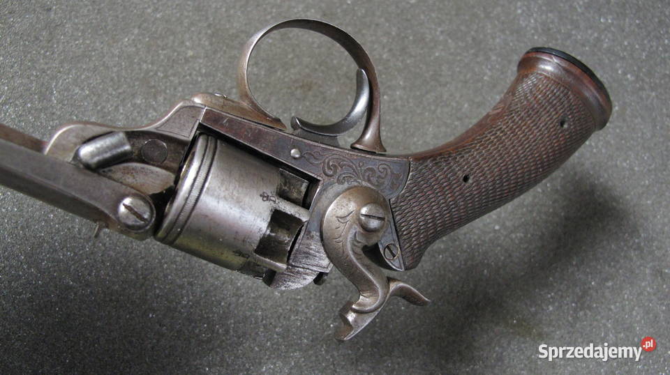 Rewolwer Belgijski unikat orginał XIX wiek Militaria Chojnice