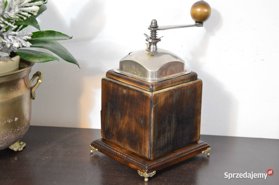 drewniany MŁYNEK dekoracyjny stary do kawy Jastrzębie-Zdrój