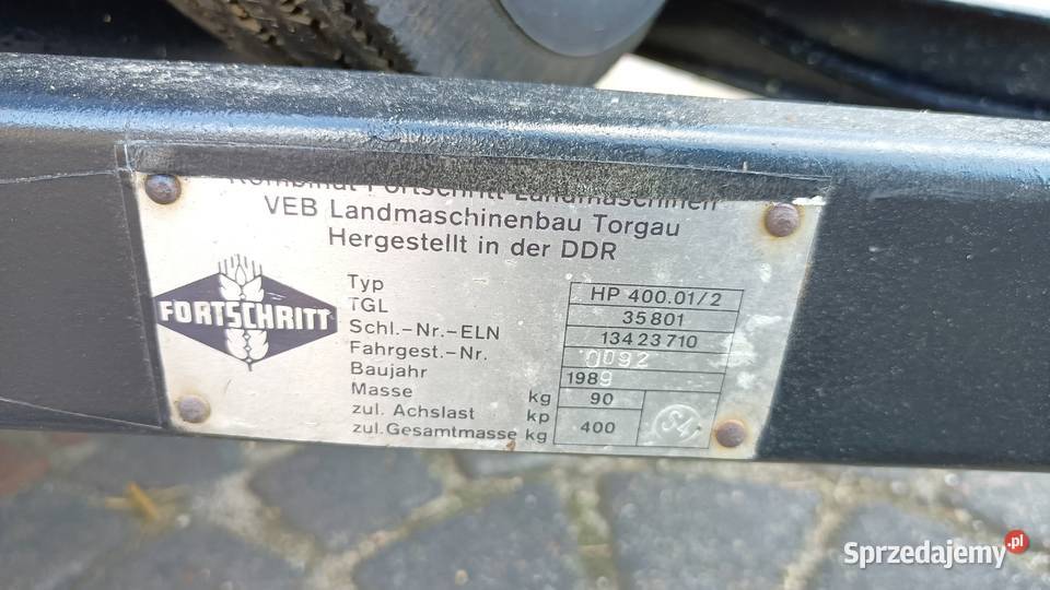 Przyczepka samochodowa NRD HP400 Brzeziny
