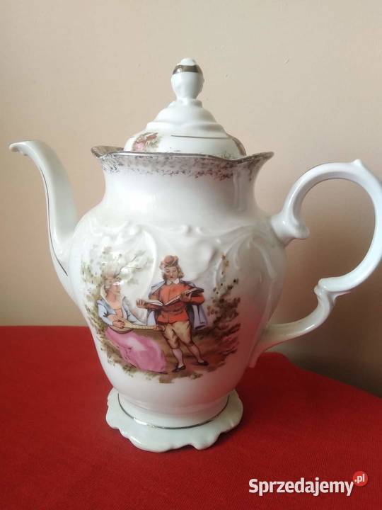 Dzbanek porcelanowy Sielanka PRL Wałbrzych