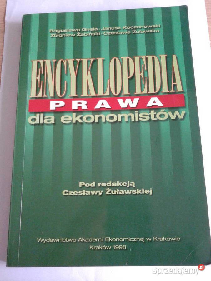 Książka "Encyklopedia prawa dla ekonomistów" Żuławska