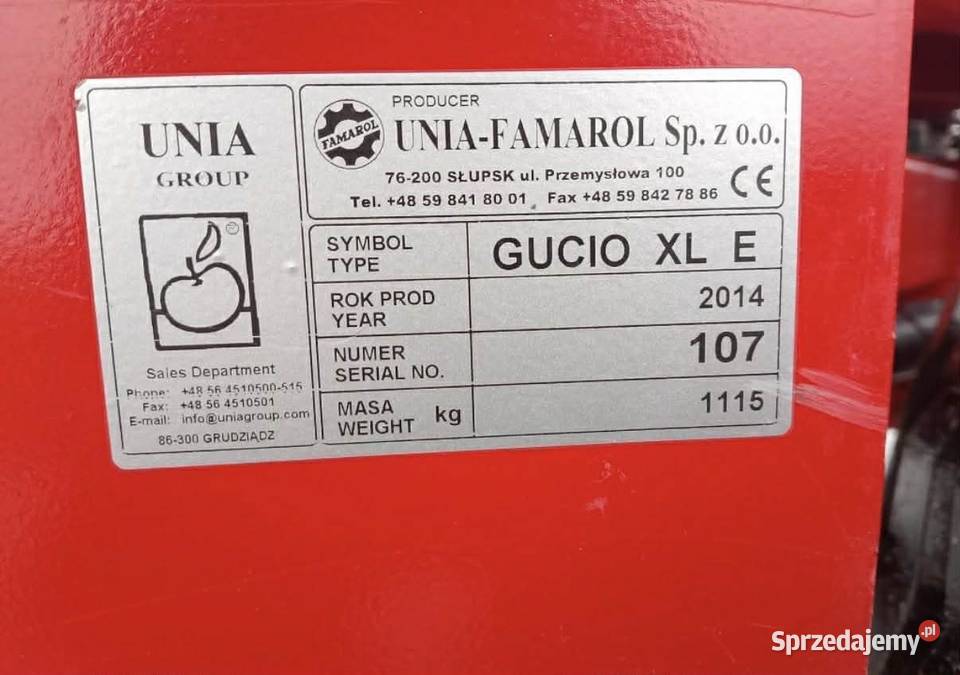 Owijarka Unia Gucio XL E z przednim zaladunkiem nieuszkodzony sprzedam