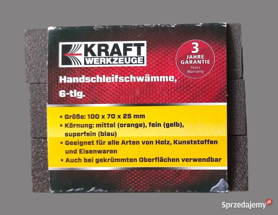 Kraft gąbki do ręcznego szlifowania 6 małopolskie Chrzanów