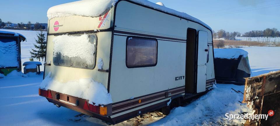 Przyczepa kempingowa na działkę do remontu warmińsko-mazurskie