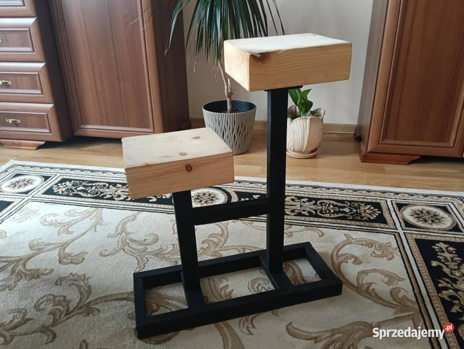 Kwietnikstojak w stylu LOFT podwójny drewniany Kielce