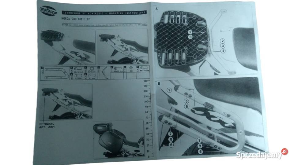 Stelaż mocowanie kufra centralnego NONFANGO
