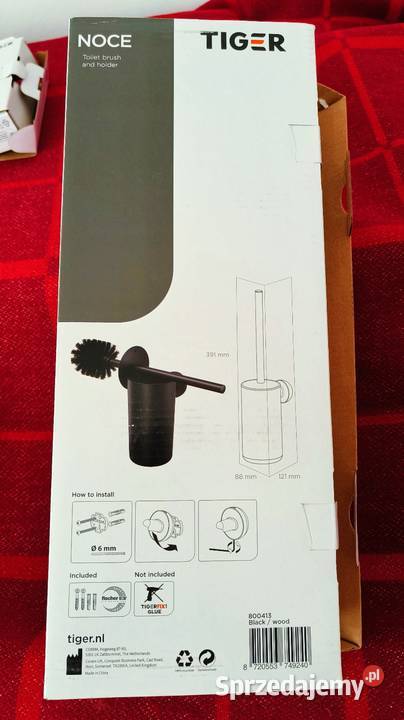 Zestaw WC szczotka pojemnik uchwyt wieszak do Zawory