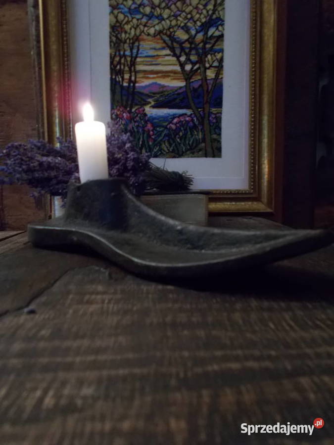 Stary Świecznik 8 Stare Szewskie Kopyto Vintage zachodniopomorskie Szczecin sprzedam