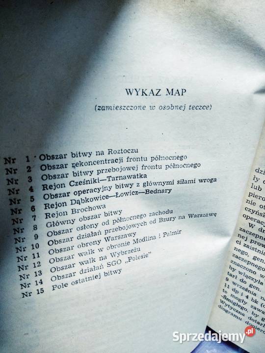 Komentarze do historii polskich działań Warszawa