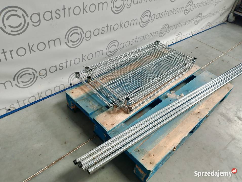 Regał chromowany 90x45x185 Biznes i Przemysł