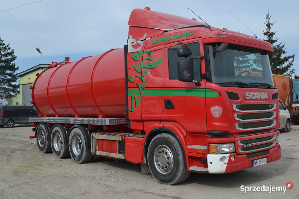 Scania G 450 ASENIZACYJNY SZAMBIARKA NOWA BECZKA immobilizer Radom sprzedam