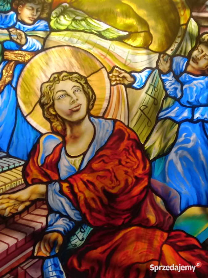 Witraż ŚWIĘTA CECYLIA Czechowice-Dziedzice