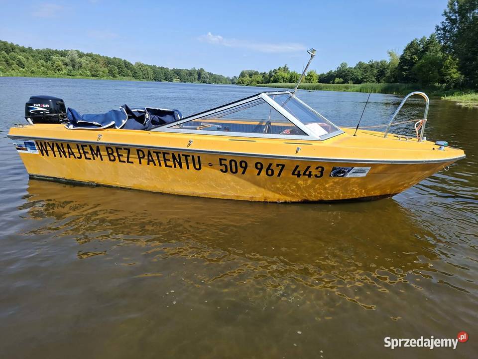 Łódka motorówka fotele sterociąg laminat Pułtusk sprzedam