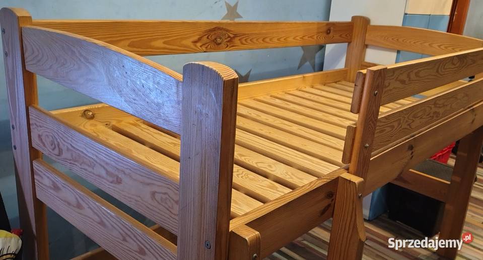 łóżko piętrowe BOSS sosna kolor naturalny Łóżka Proszowice