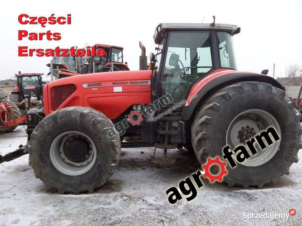 Massey Ferguson 8280 części skrzynia biegów oś Byków