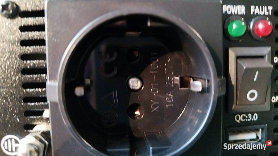 Przetwornica napięcia Green 12V na 230V 300W600W Czarna Białostocka