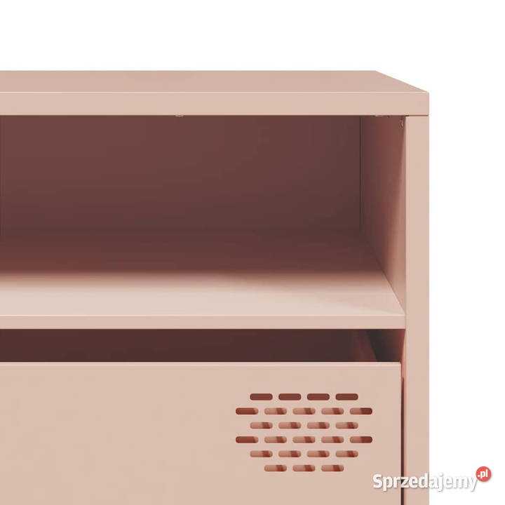 Szafka RTV różowa 202x39x435 stal walcowana na mazowieckie