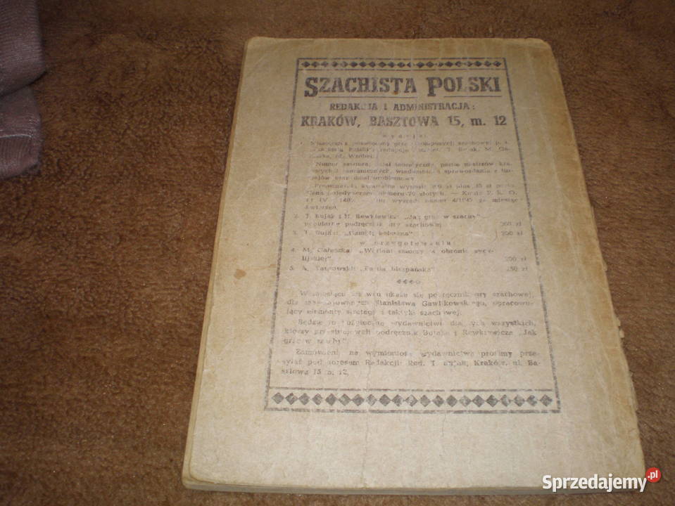 Sprzedam książkę grać w szachy używana Piekary Śląskie