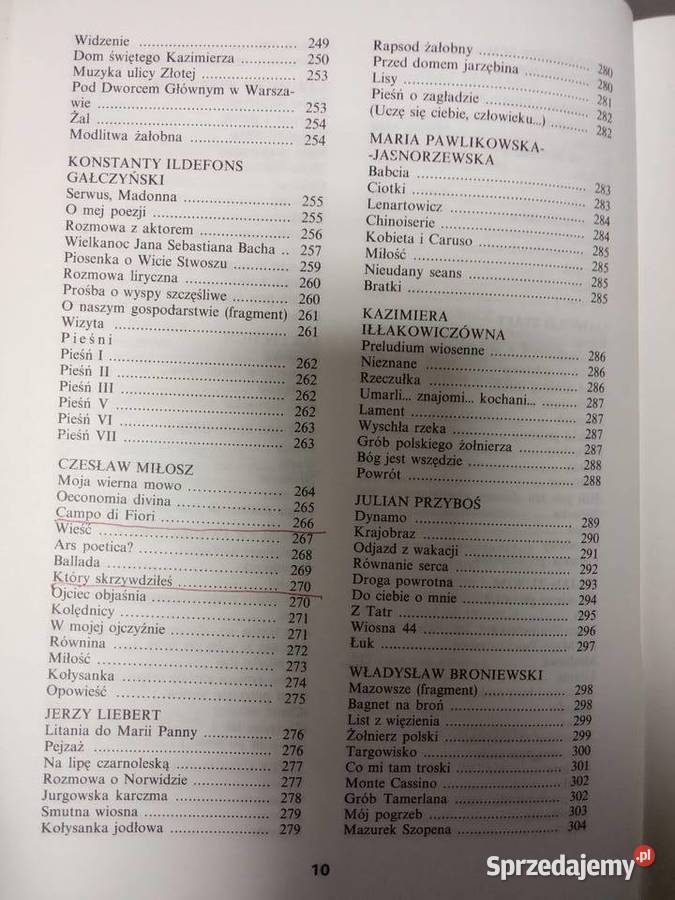 Antologia poezji polskiej antykwariat księgarnia Warszawa