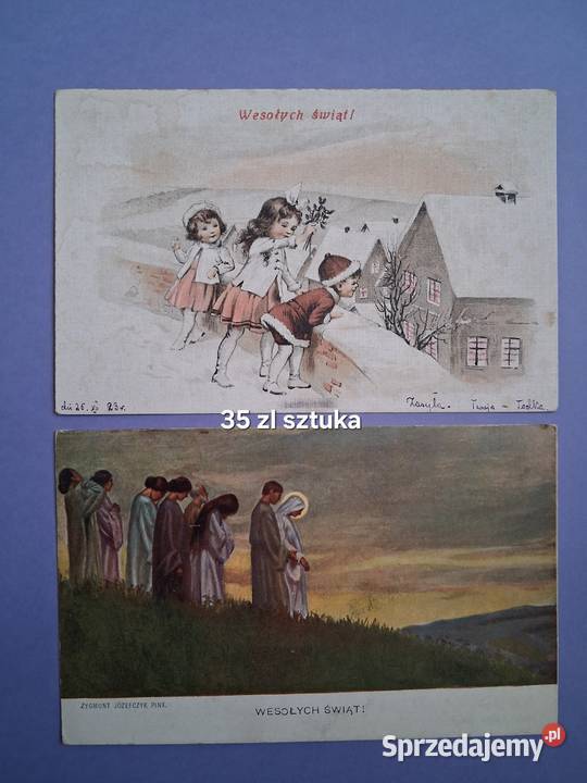 Stare kartki świąteczne lubelskie