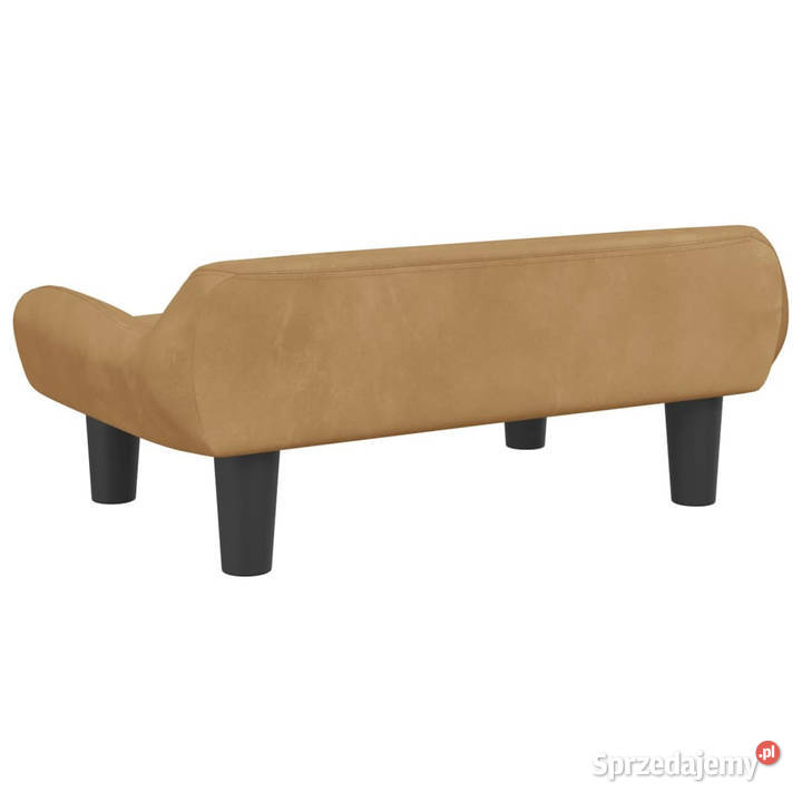 Sofa dzieci brązowa 70x40x24 aksamit WM3196354 Meble Meble