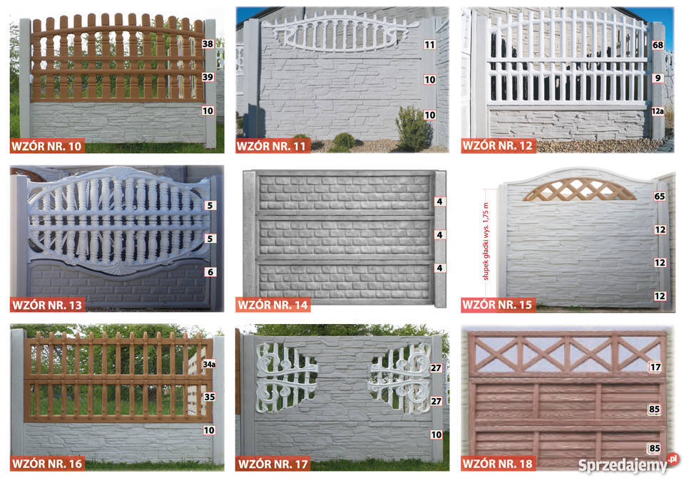 Ogrodzenia betonowe podlaskie Łomża sprzedam